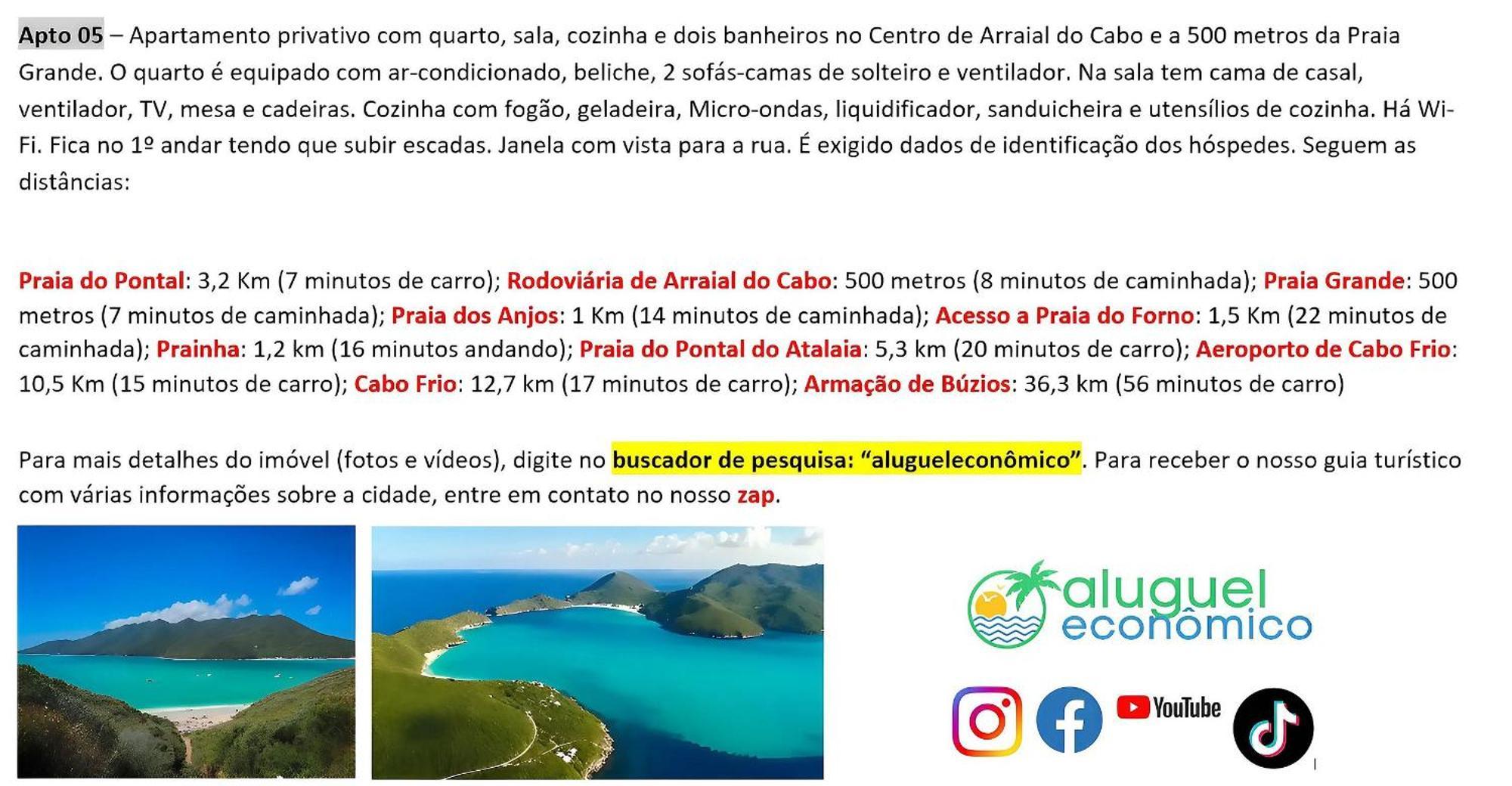 Arraial Do Cabo - Brisas Do Farol - Aluguel Economico Apartment Exterior foto