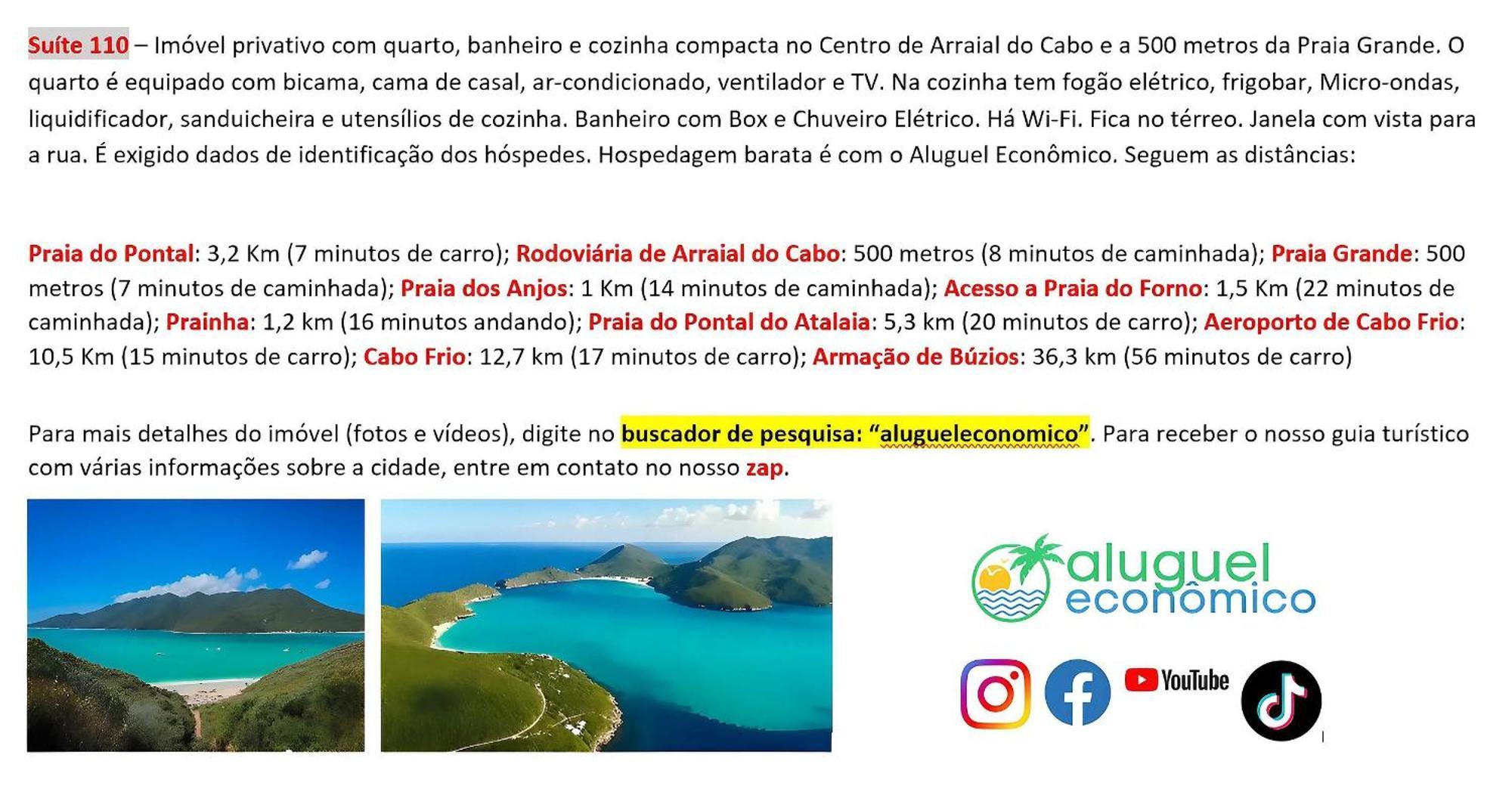 Arraial Do Cabo - Brisas Do Farol - Aluguel Economico Apartment Exterior foto