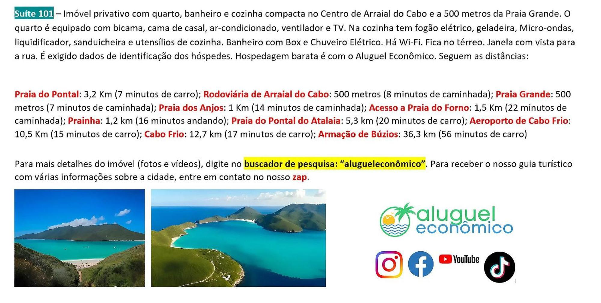 Arraial Do Cabo - Brisas Do Farol - Aluguel Economico Apartment Exterior foto
